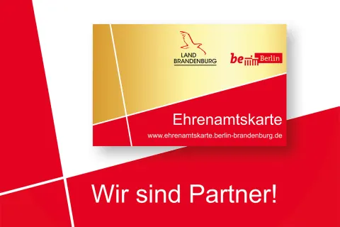 Wir sind Partner der Ehrenamtskarte Berlin-Brandenburg